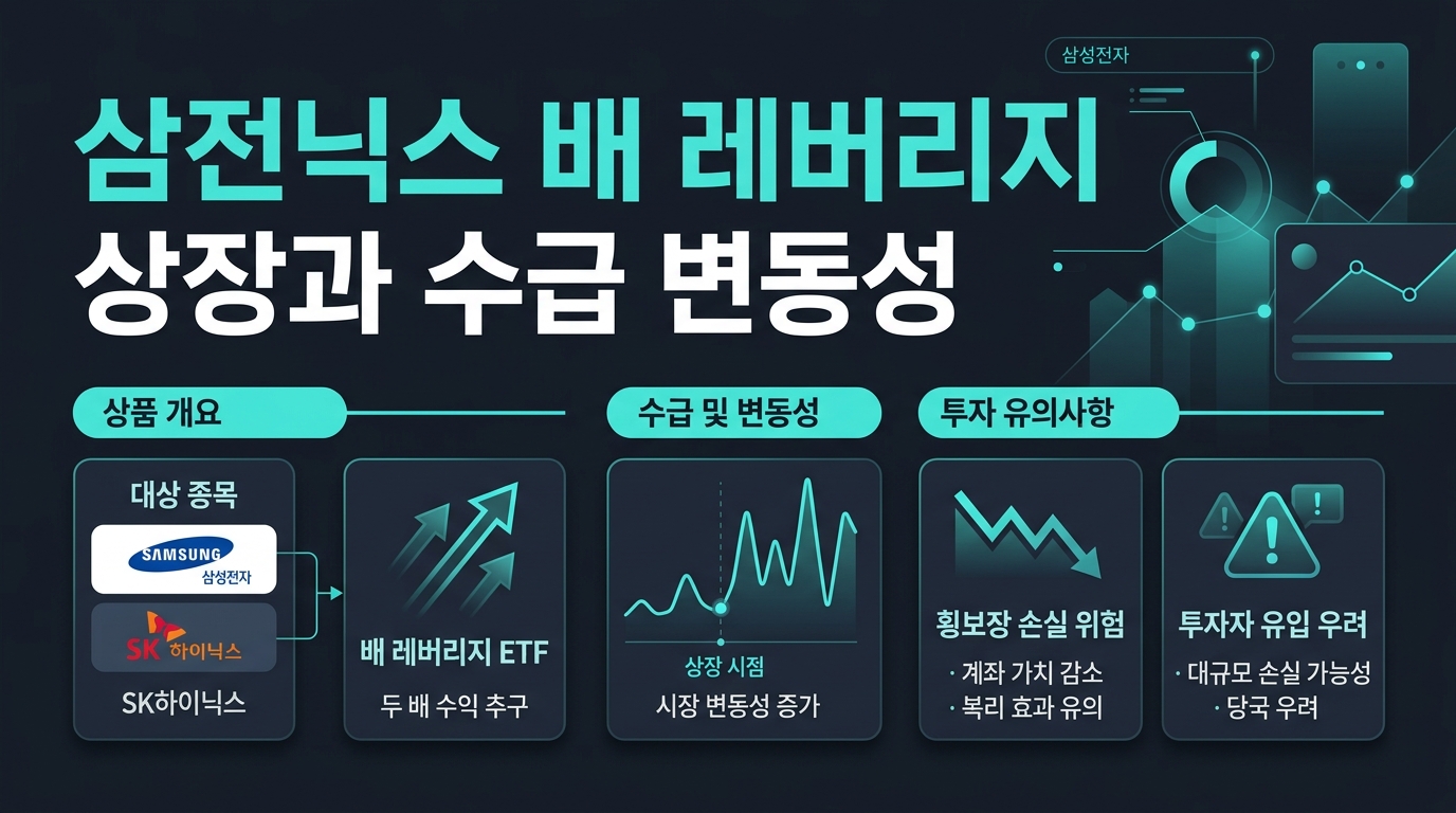 삼전닉스 2배 레버리지 ETF 상장과 수급 변동성