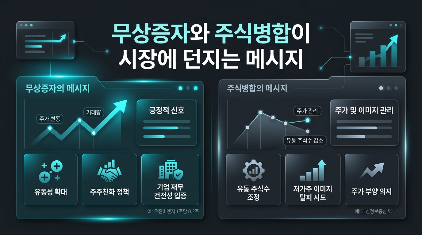 무상증자와 주식병합이 시장에 던지는 메시지