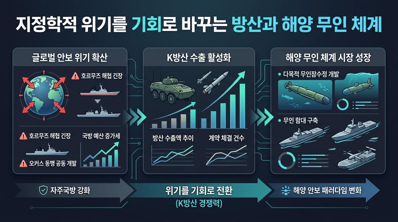 지정학적 위기를 기회로 바꾸는 K방산과 해양 무인 체계