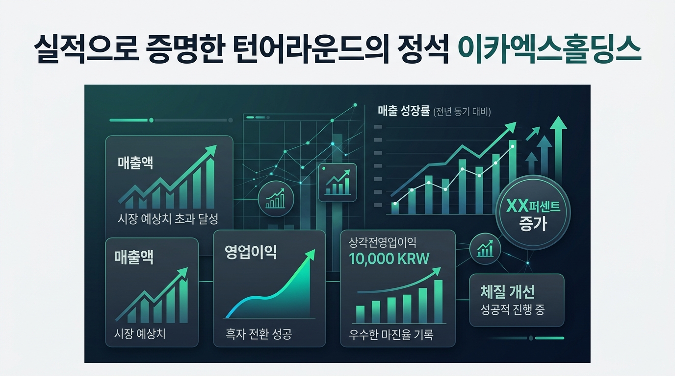 실적으로 증명한 턴어라운드의 정석 이카엑스홀딩스