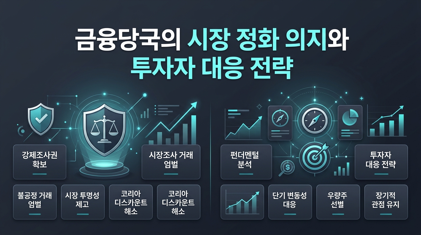 금융당국의 시장 정화 의지와 투자자 대응 전략