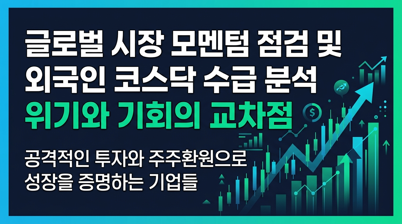 글로벌 시장 모멘텀 점검 및 외국인 코스닥 수급 분석 위기와 기회의 교차점