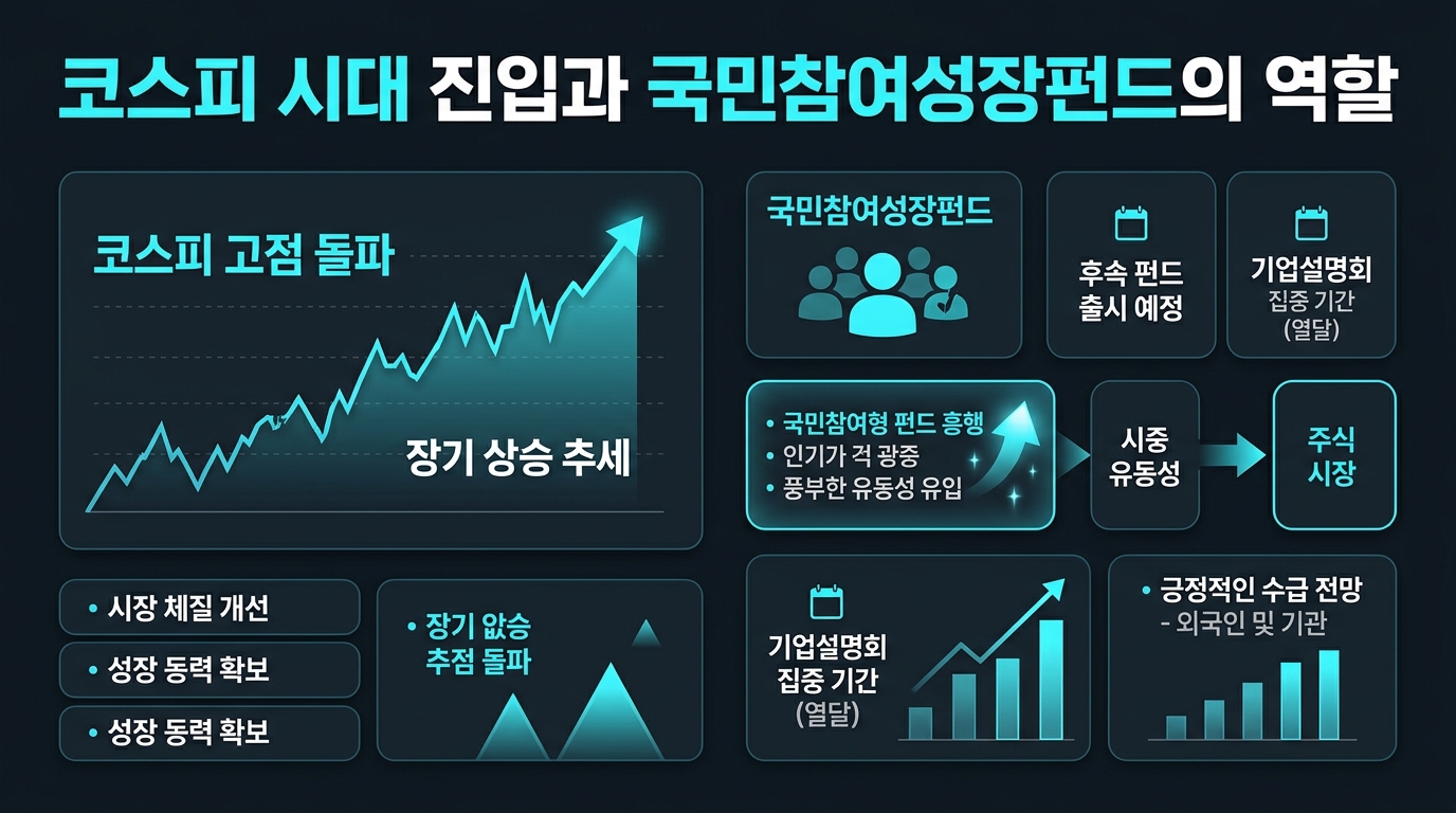 코스피 8000 시대 진입과 국민참여성장펀드의 역할