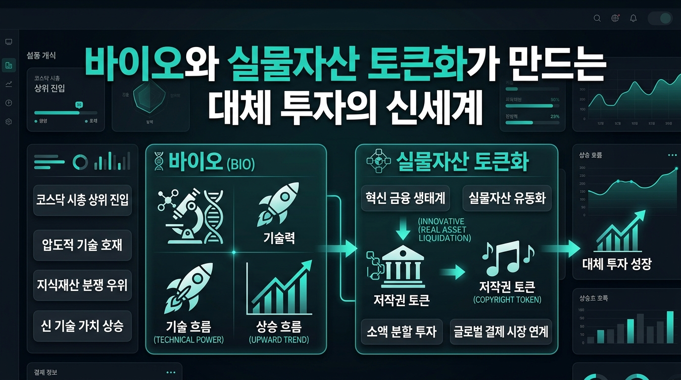 바이오와 실물자산 토큰화가 만드는 대체 투자의 신세계