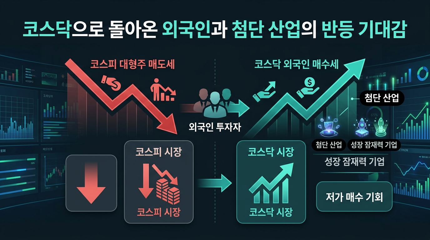 코스닥으로 돌아온 외국인과 첨단 산업의 반등 기대감