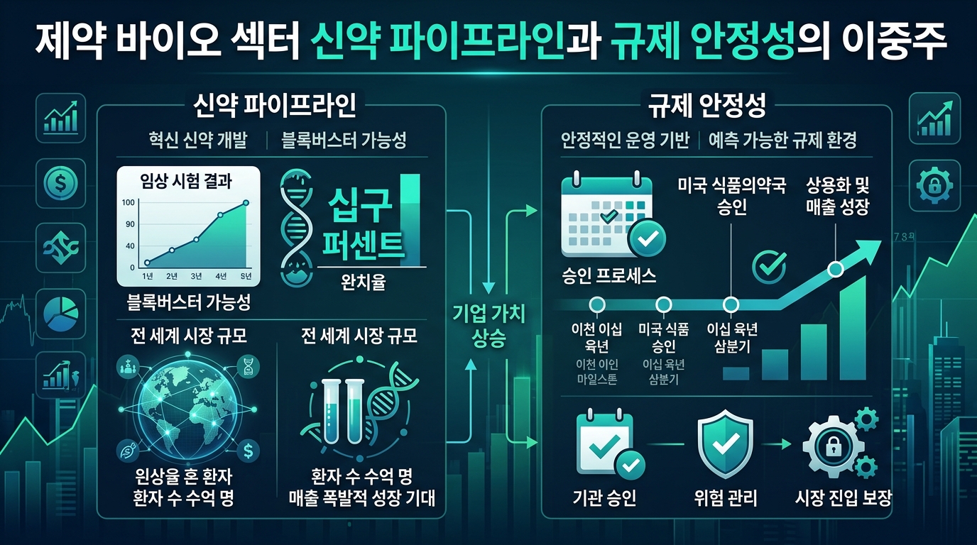 제약 바이오 섹터 신약 파이프라인과 규제 안정성의 이중주
