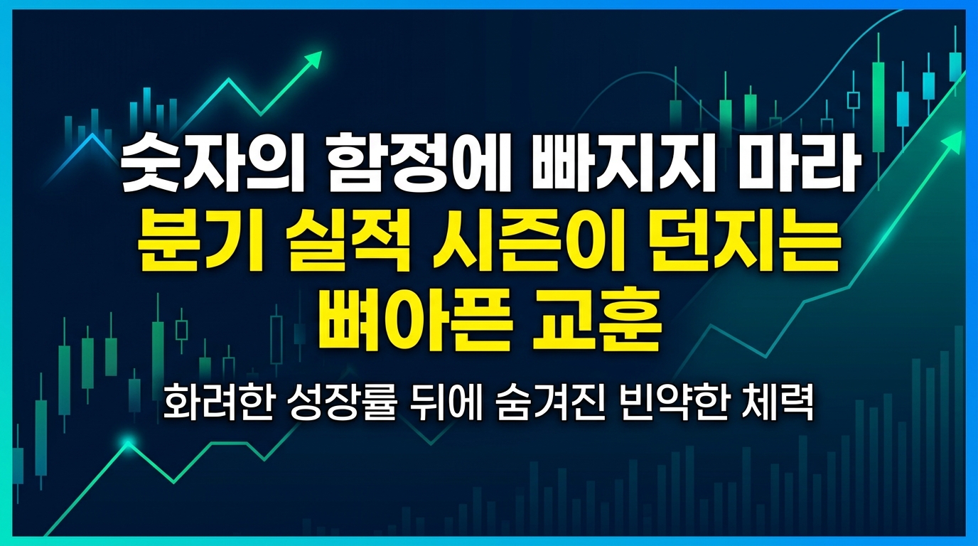 숫자의 함정에 빠지지 마라: 1분기 실적 시즌이 던지는 뼈아픈 교훈