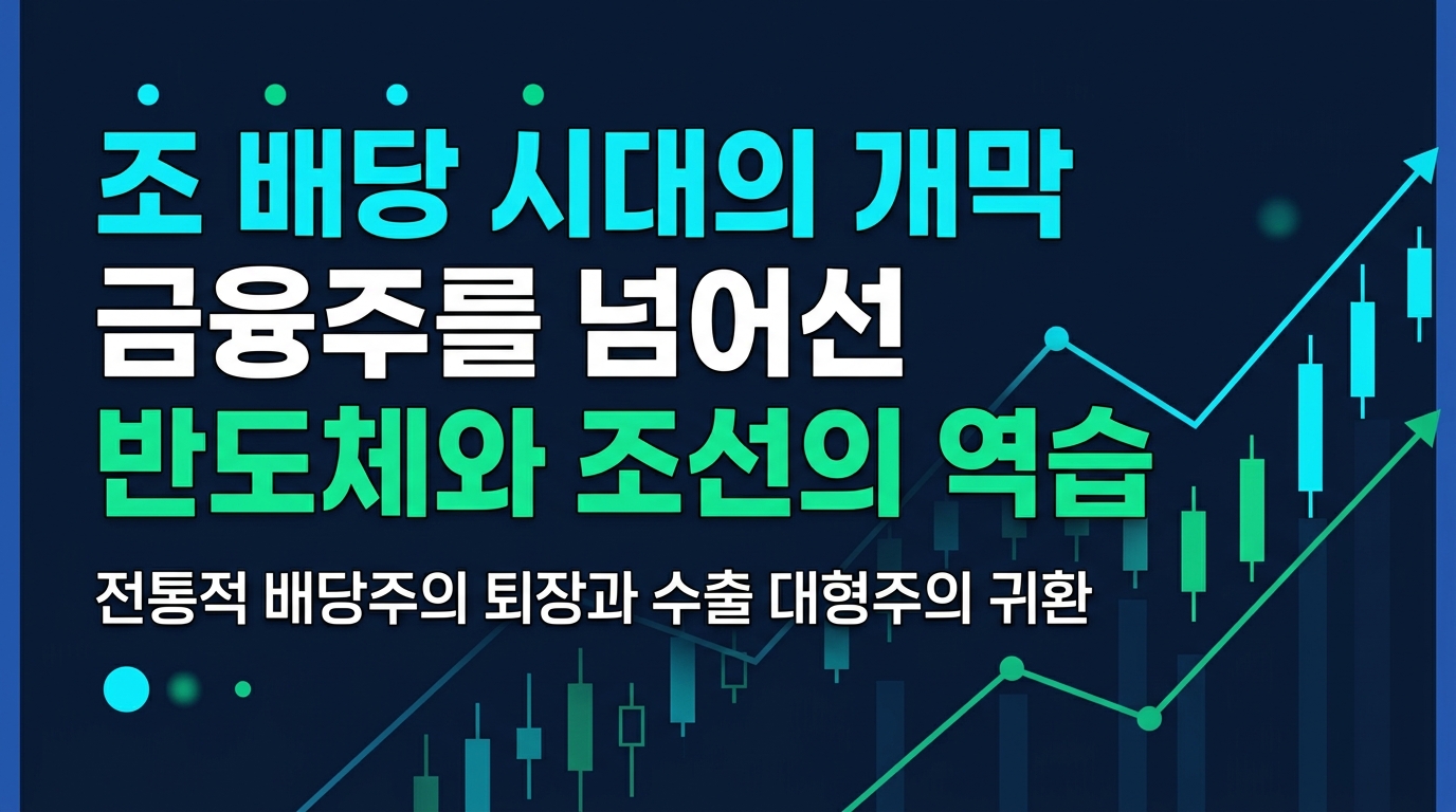 70조 배당 시대의 개막, 금융주를 넘어선 반도체와 조선의 역습