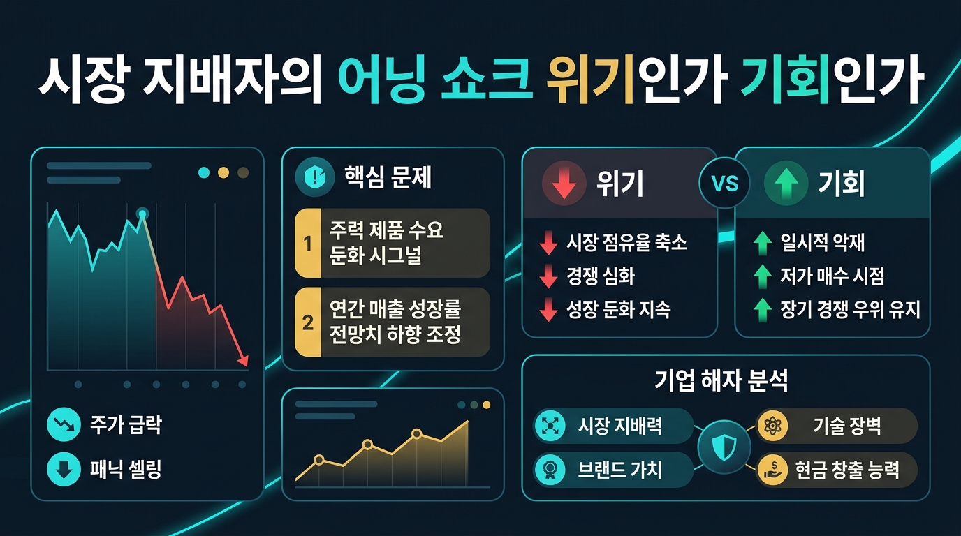 시장 지배자의 어닝 쇼크, 위기인가 기회인가