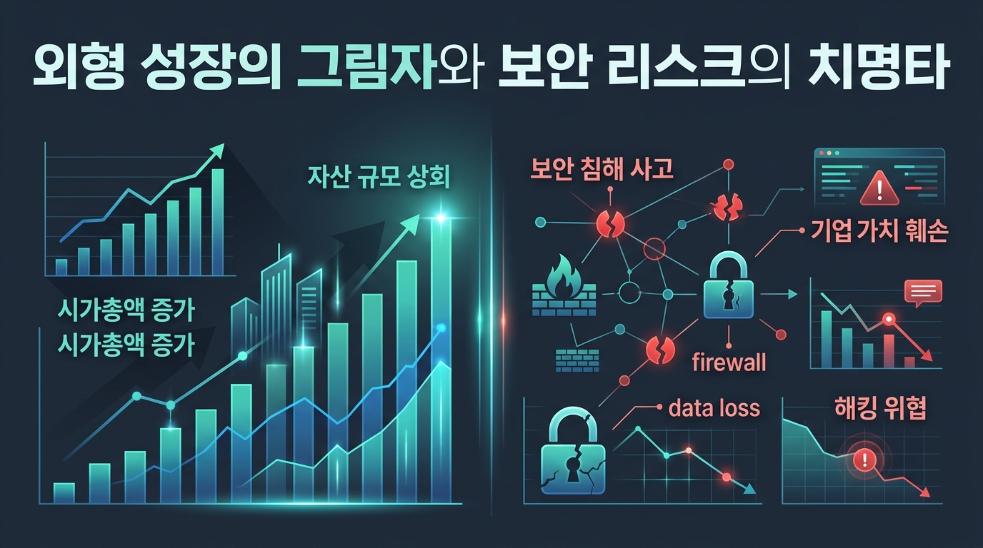 외형 성장의 그림자와 보안 리스크의 치명타