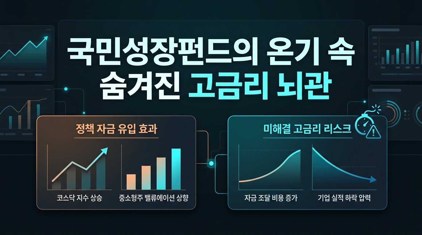 국민성장펀드의 온기 속 숨겨진 고금리 뇌관