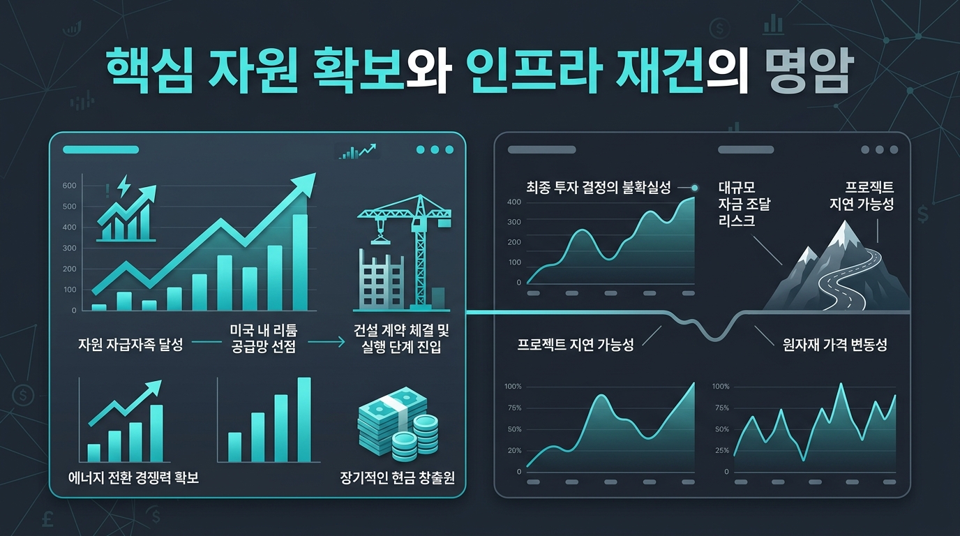 핵심 자원 확보와 인프라 재건의 명암