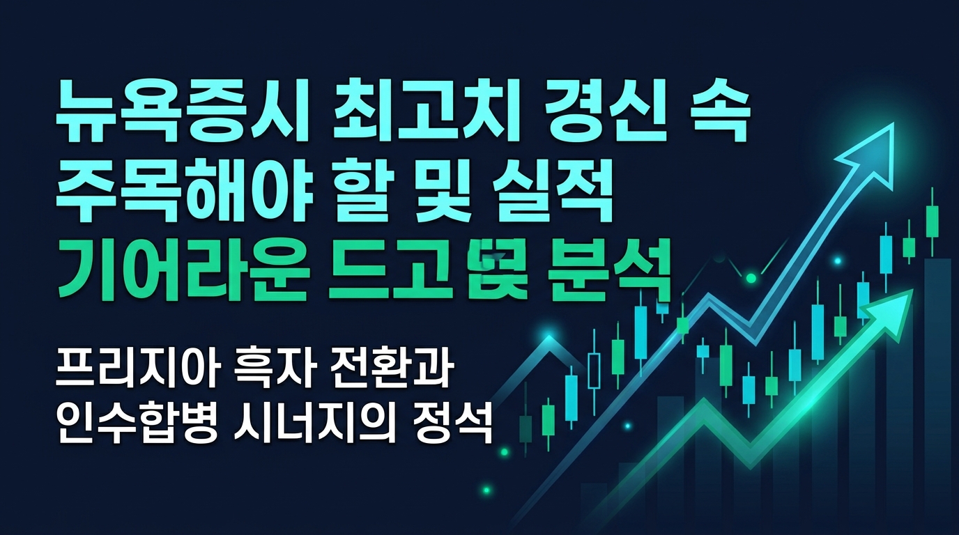 뉴욕증시 최고치 경신 속 주목해야 할 AI 및 실적 턴어라운드 기업 분석