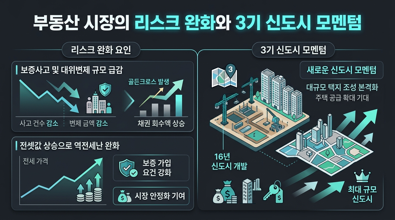 부동산 시장의 리스크 완화와 3기 신도시 모멘텀