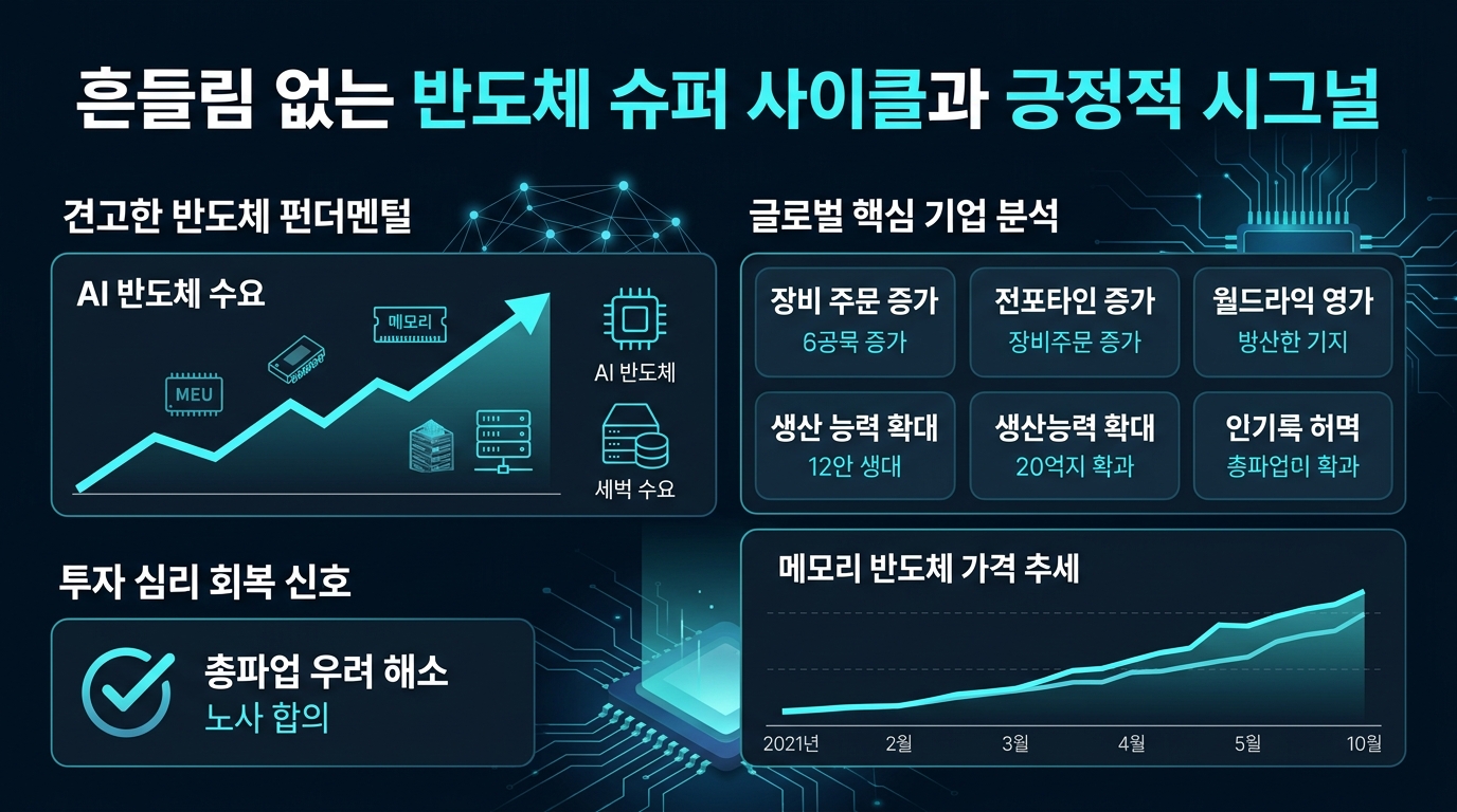 흔들림 없는 AI 반도체 슈퍼 사이클과 긍정적 시그널