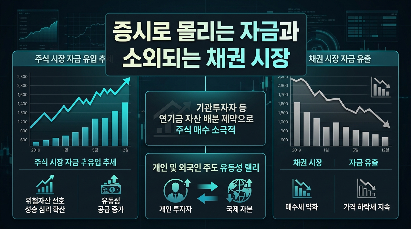 증시로 몰리는 자금과 소외되는 채권 시장