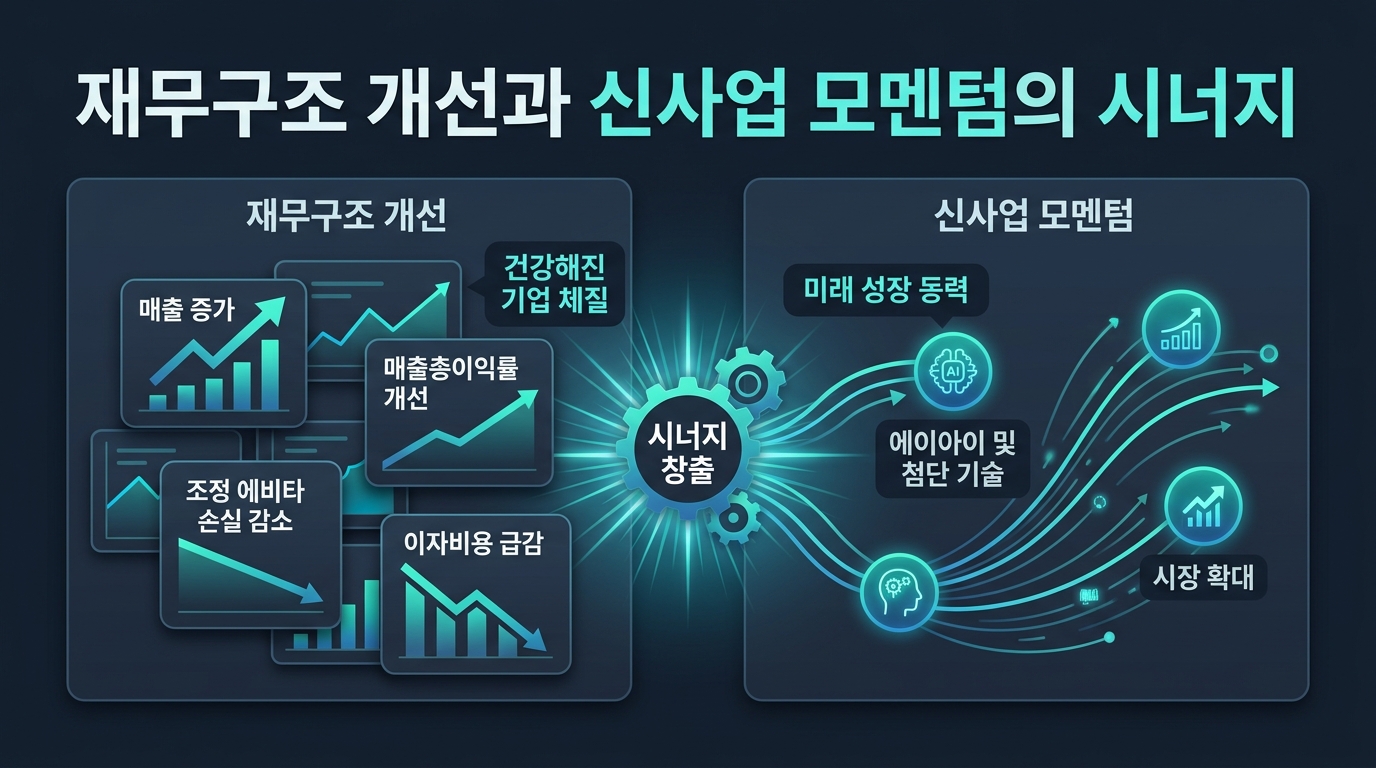 재무구조 개선과 신사업 모멘텀의 시너지