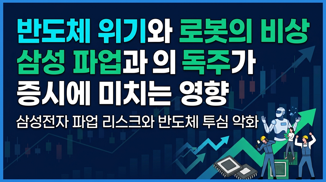 반도체 위기와 로봇의 비상 삼성 파업과 LG의 독주가 증시에 미치는 영향