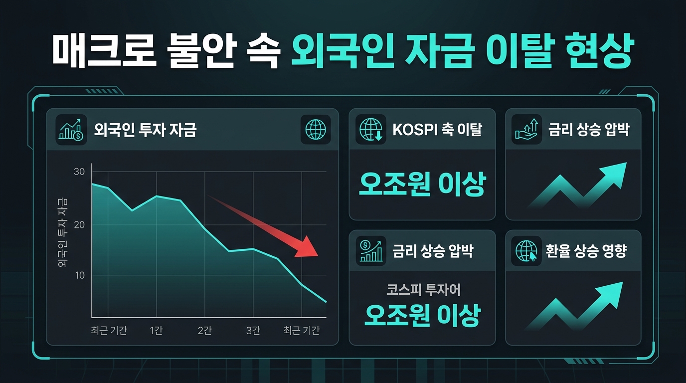 매크로 불안 속 외국인 자금 이탈 현상