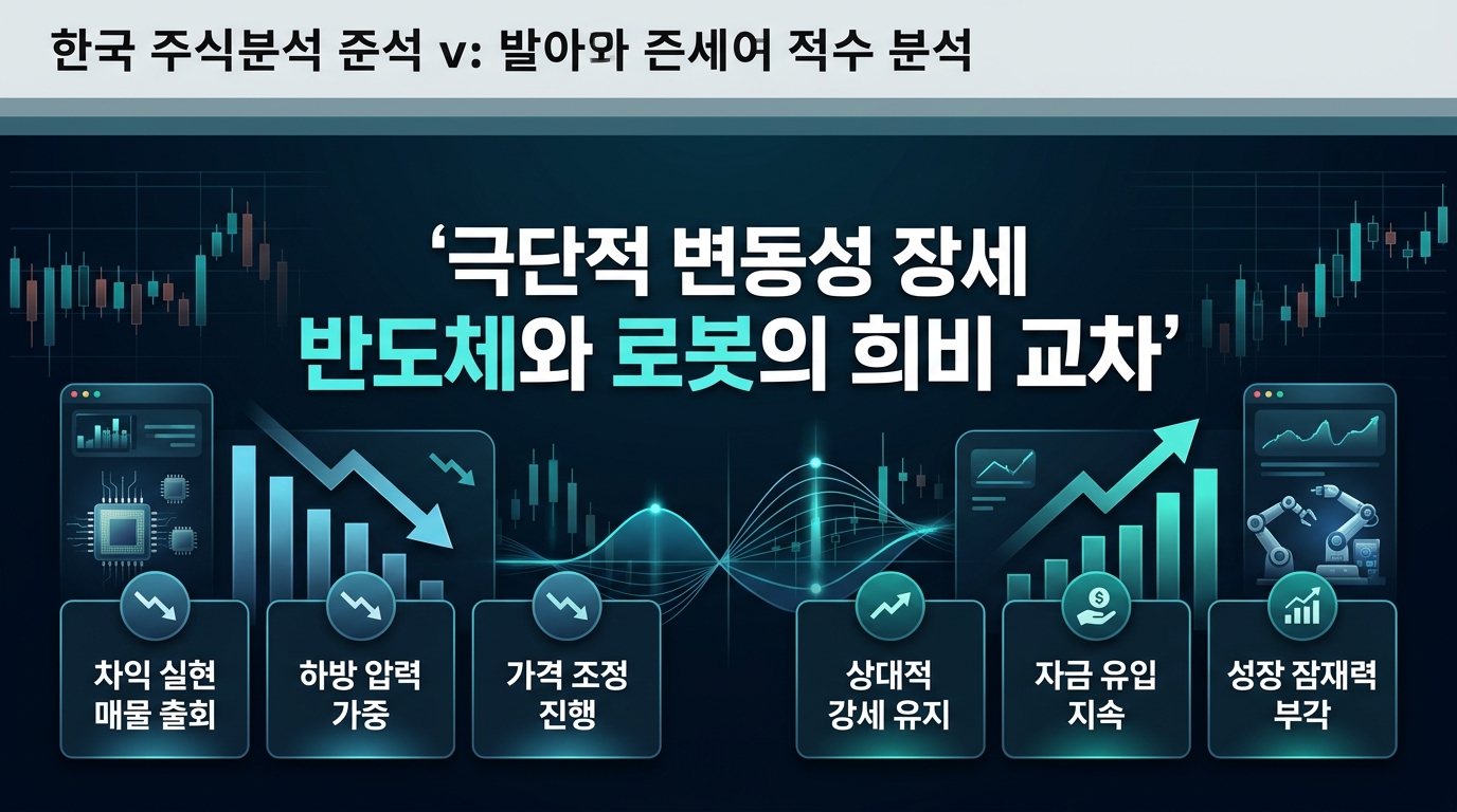 극단적 변동성 장세, 반도체와 로봇의 희비 교차