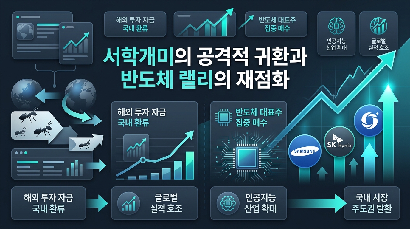 서학개미의 공격적 귀환과 반도체 랠리의 재점화