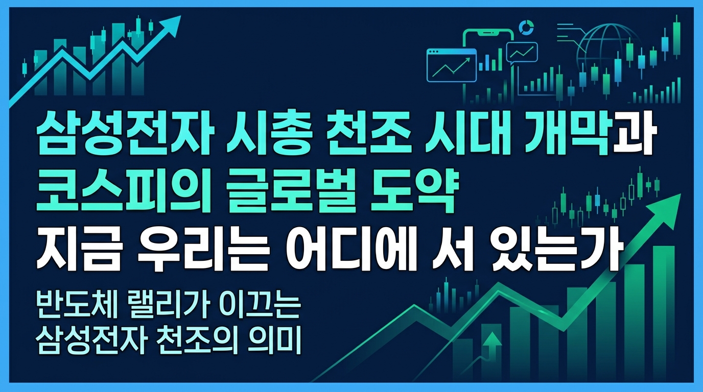 삼성전자 시총 2천조 시대 개막과 코스피의 글로벌 도약, 지금 우리는 어디에 서 있는가