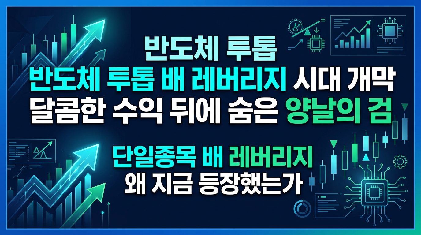 반도체 투톱 2배 레버리지 시대 개막, 달콤한 수익 뒤에 숨은 양날의 검