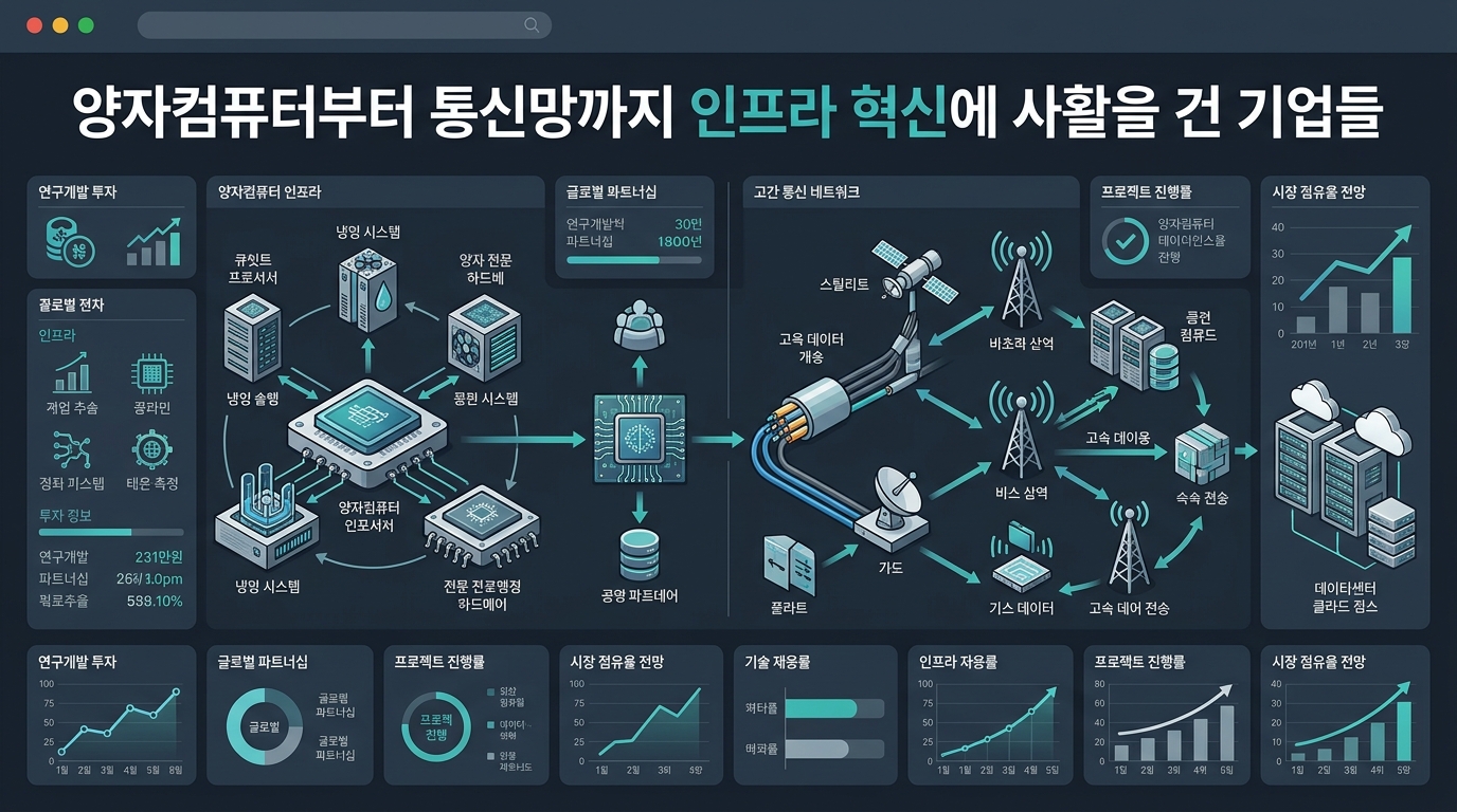양자컴퓨터부터 통신망까지 인프라 혁신에 사활을 건 기업들