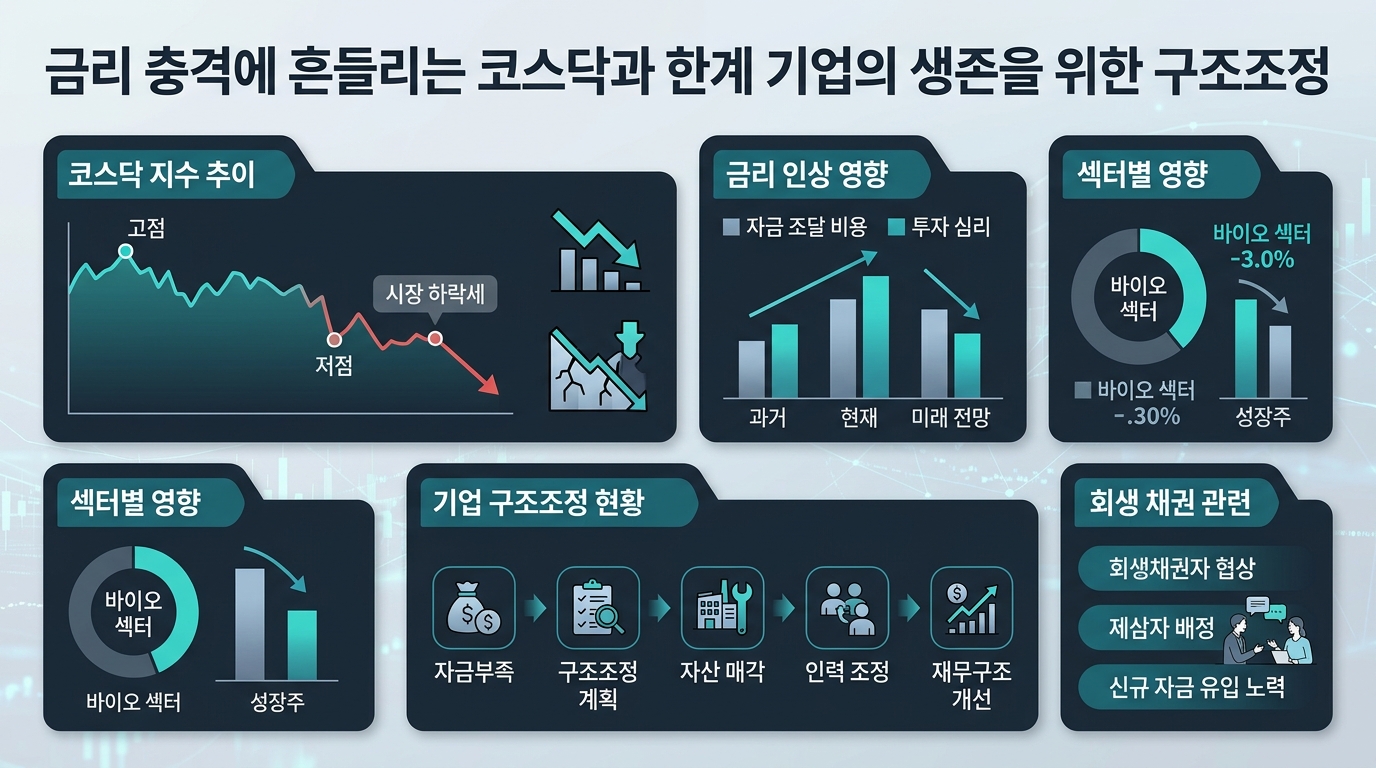 금리 충격에 흔들리는 코스닥과 한계 기업의 생존을 위한 구조조정