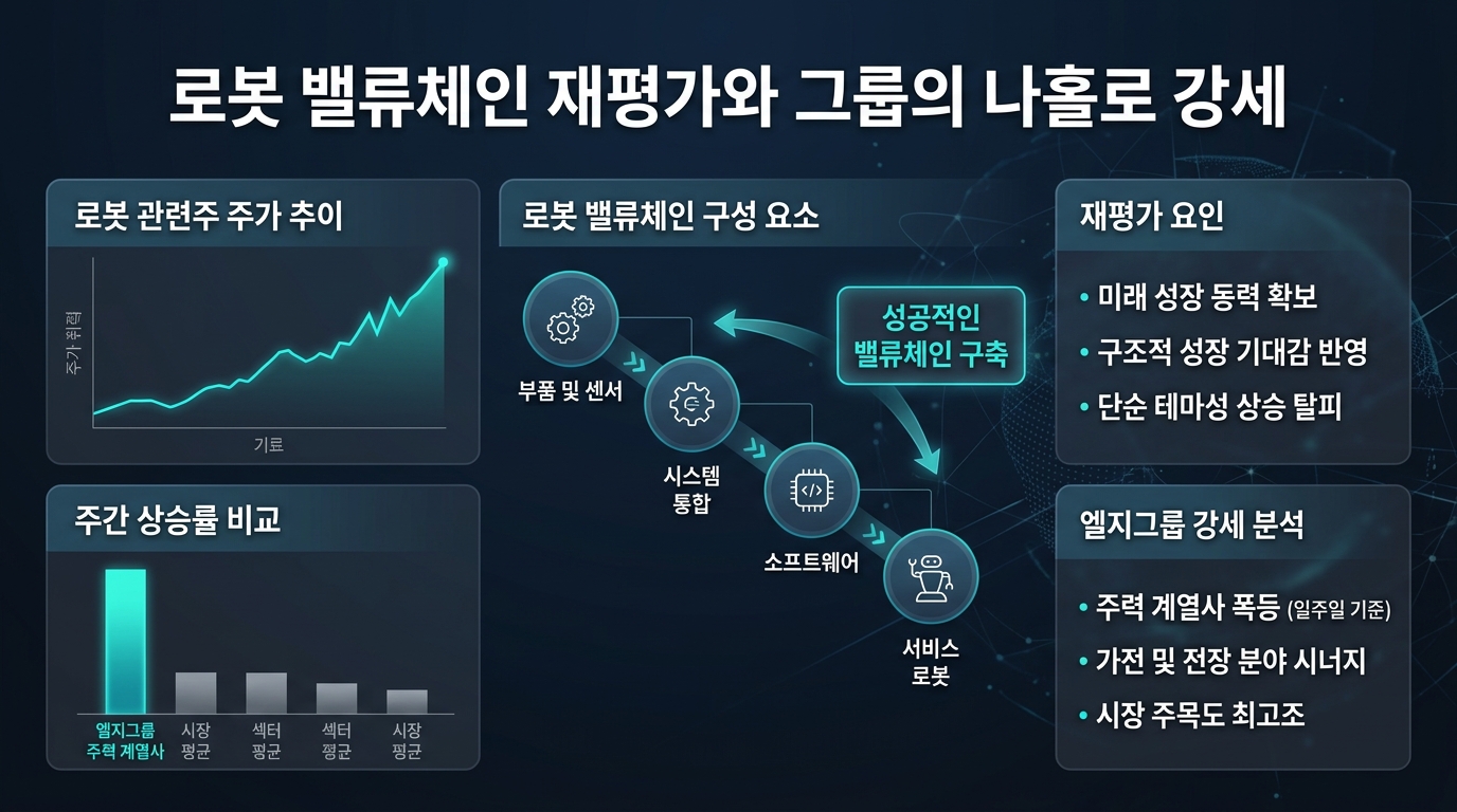 로봇 밸류체인 재평가와 LG그룹의 나홀로 강세