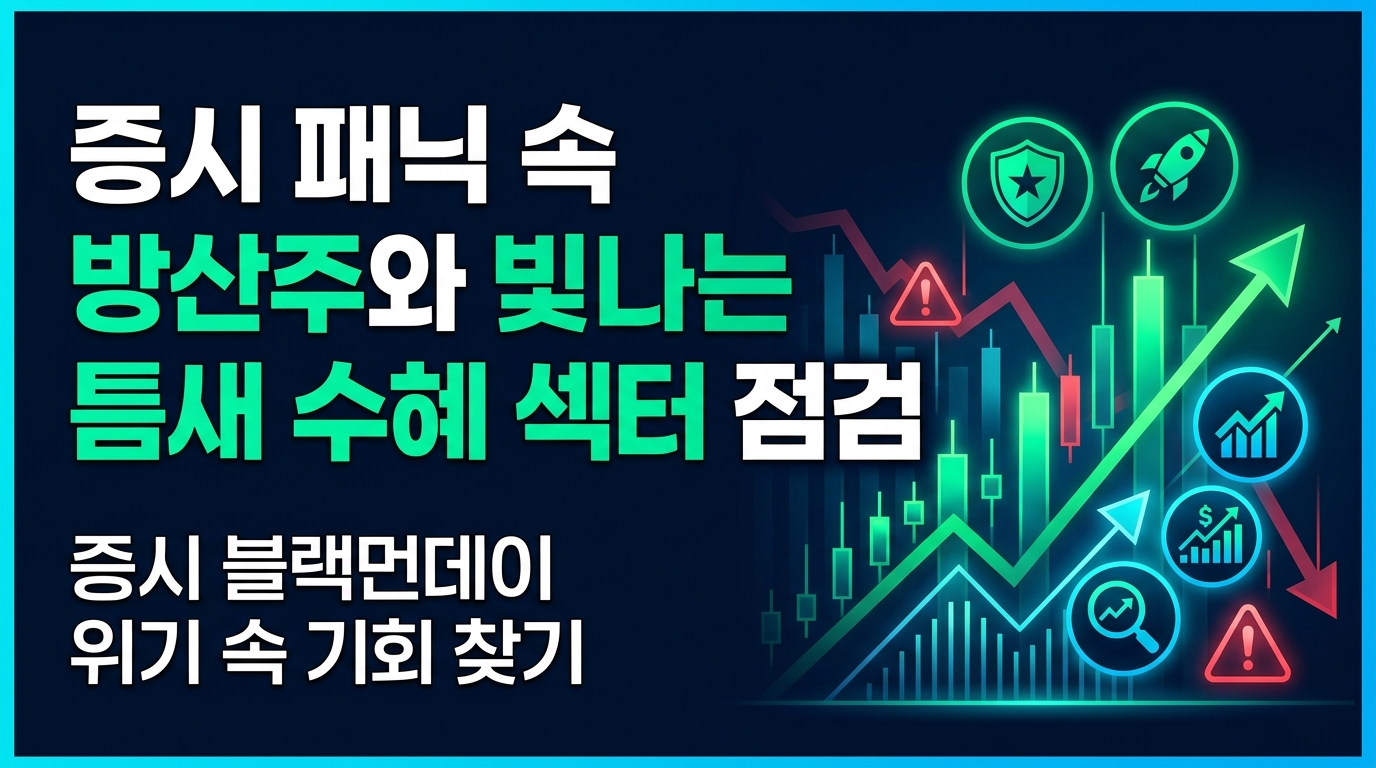 증시 패닉 속 빛나는 방산주와 틈새 수혜 섹터 점검