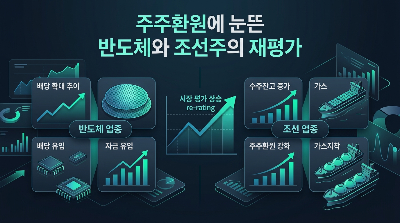 주주환원에 눈뜬 반도체와 조선주의 재평가