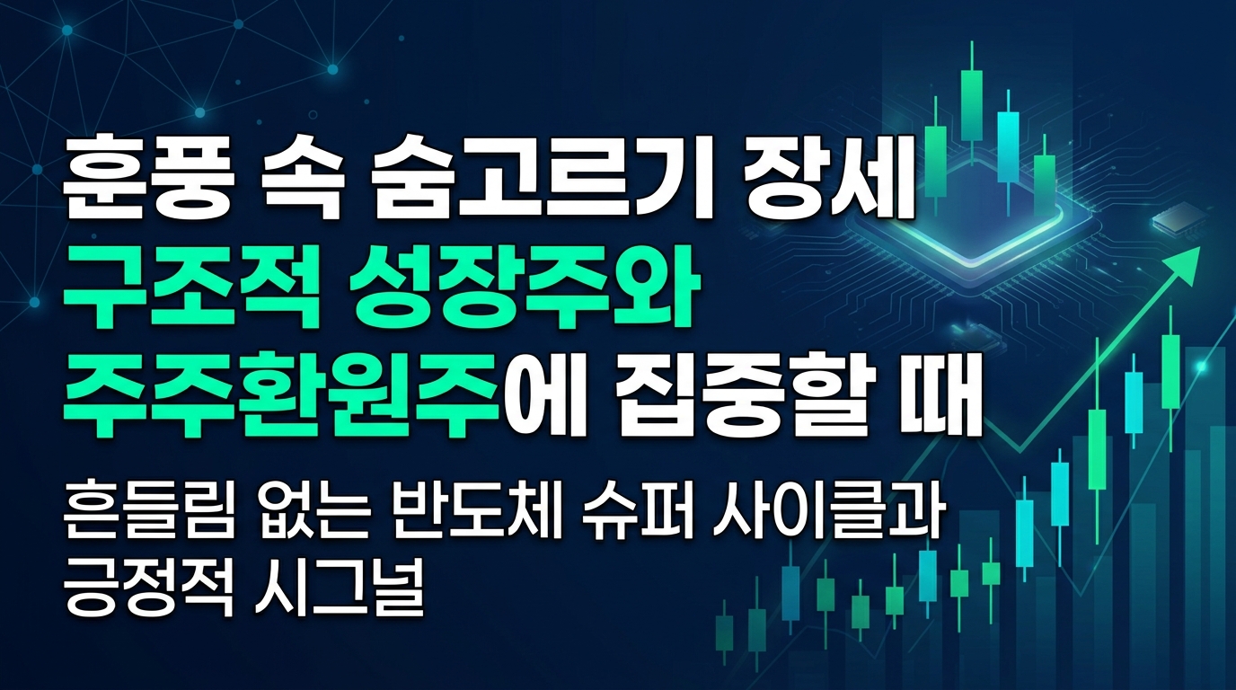 AI 훈풍 속 숨고르기 장세, 구조적 성장주와 주주환원주에 집중할 때