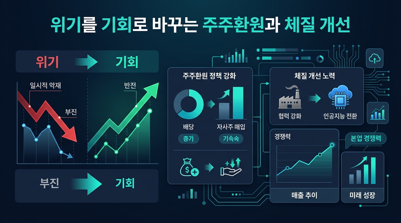 위기를 기회로 바꾸는 주주환원과 체질 개선