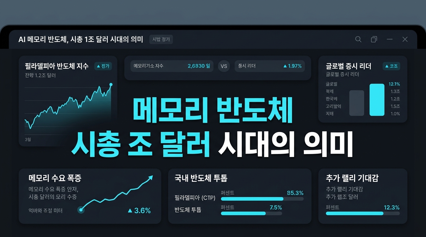 AI 메모리 반도체, 시총 1조 달러 시대의 의미