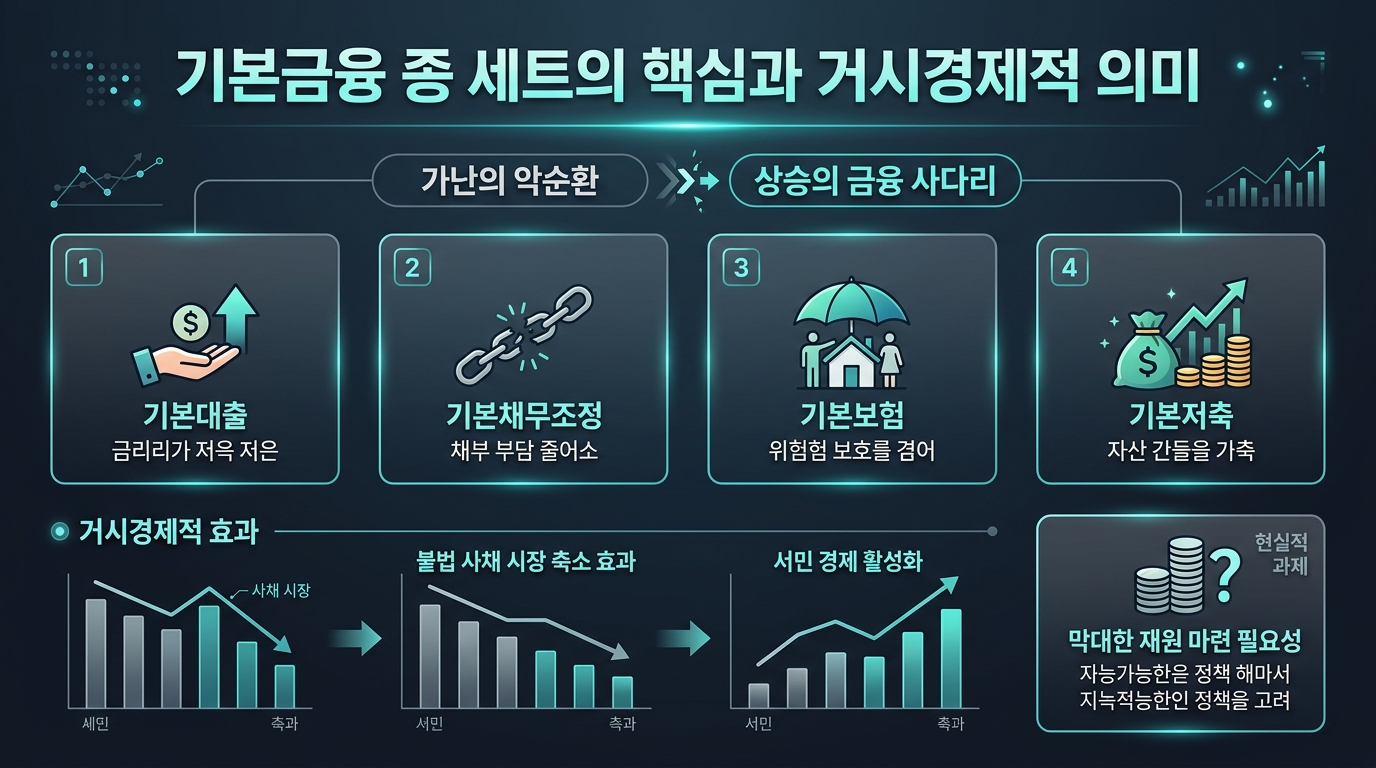 기본금융 4종 세트의 핵심과 거시경제적 의미