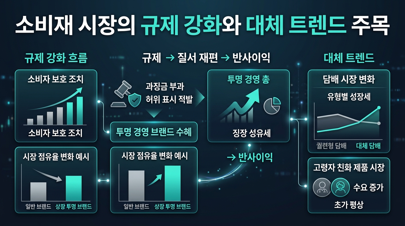 소비재 시장의 규제 강화와 대체 트렌드 주목