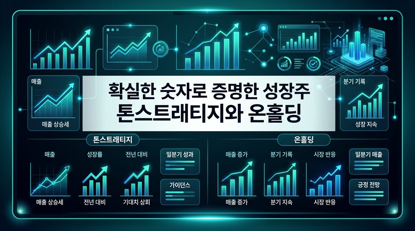 확실한 숫자로 증명한 성장주 톤스트래티지와 온홀딩