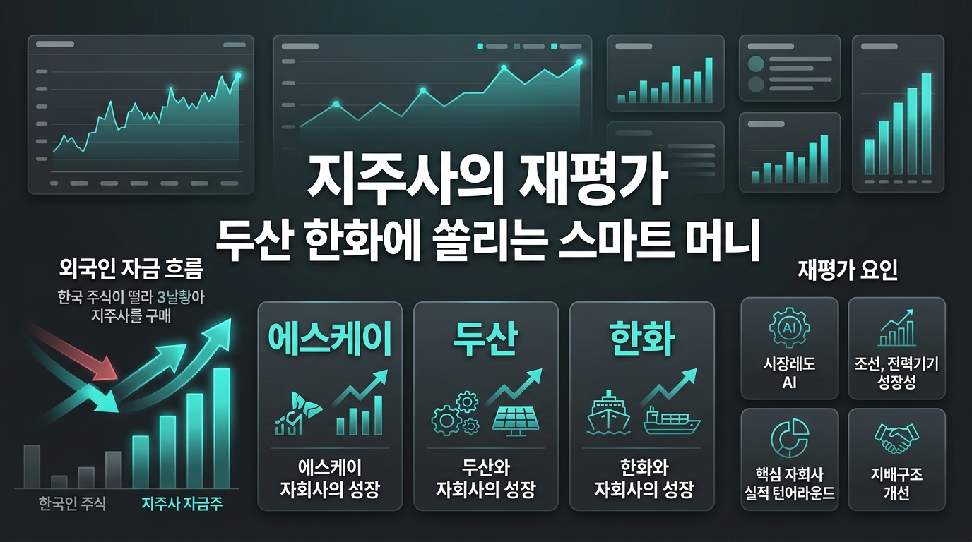 지주사의 재평가, SK·두산·한화에 쏠리는 스마트 머니
