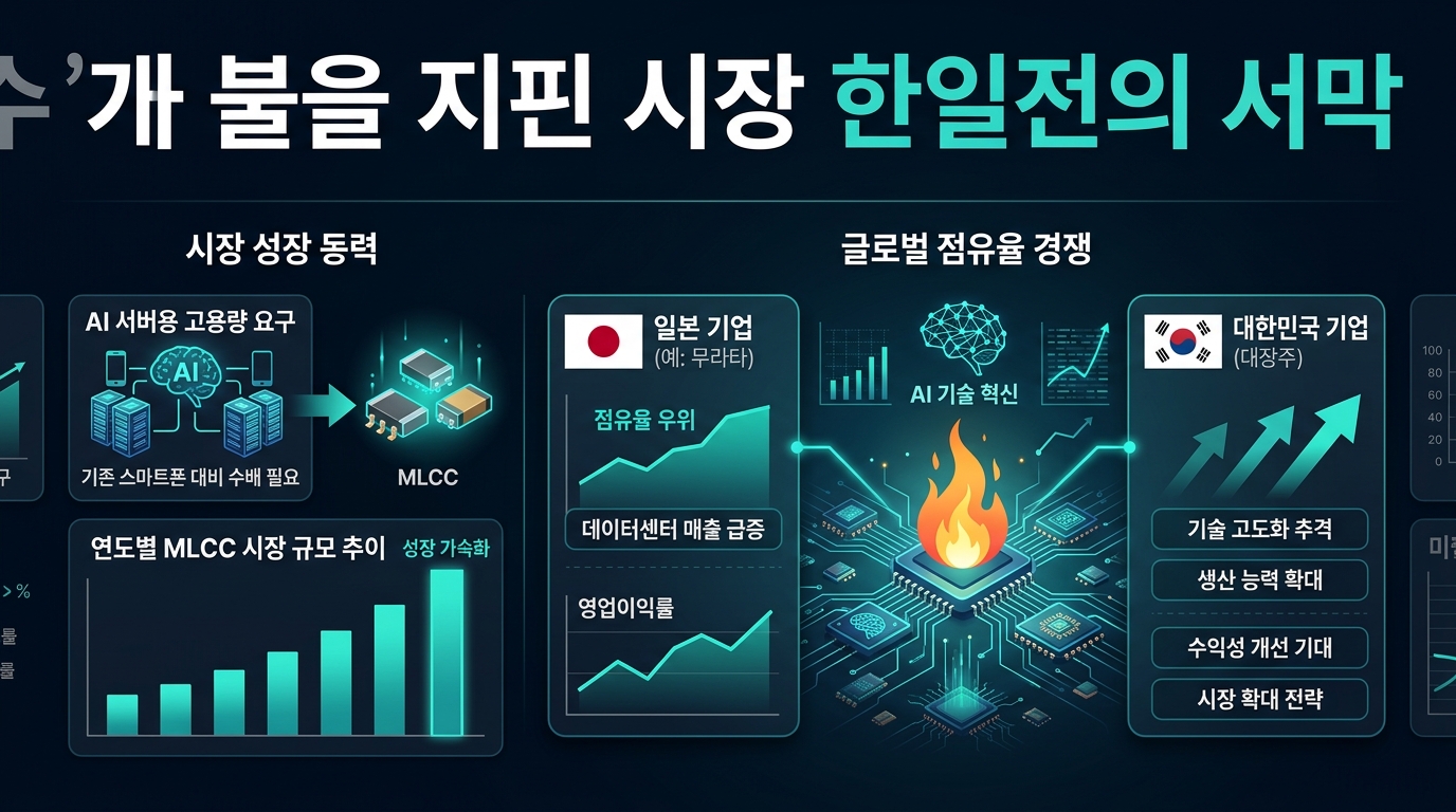 AI가 불을 지핀 MLCC 시장, 한일전의 서막
