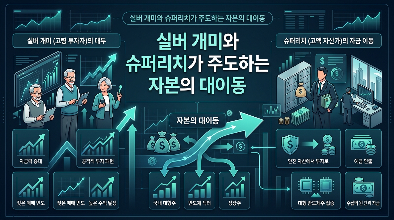 실버 개미와 슈퍼리치가 주도하는 자본의 대이동