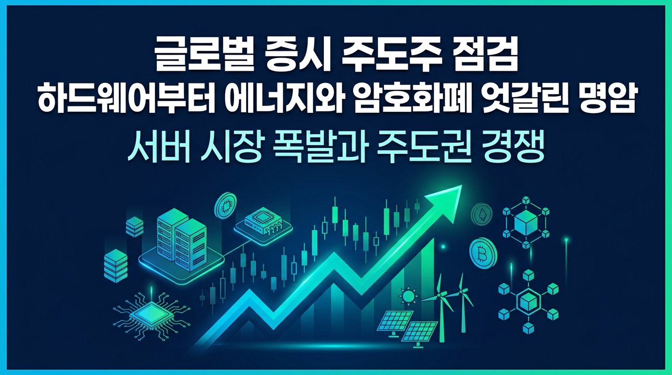 글로벌 증시 주도주 점검 AI 하드웨어부터 에너지와 암호화폐 엇갈린 명암