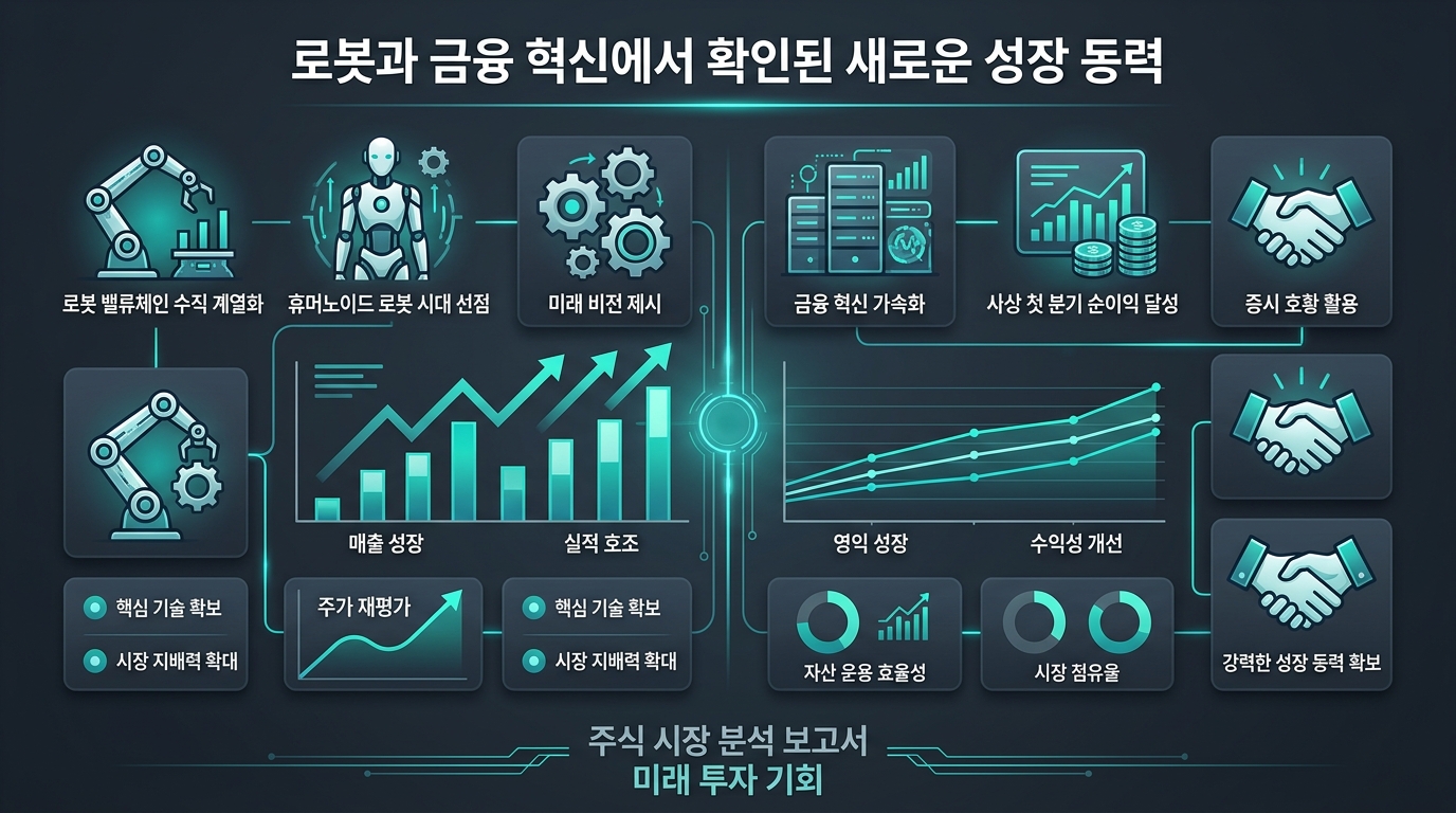 로봇과 금융 혁신에서 확인된 새로운 성장 동력