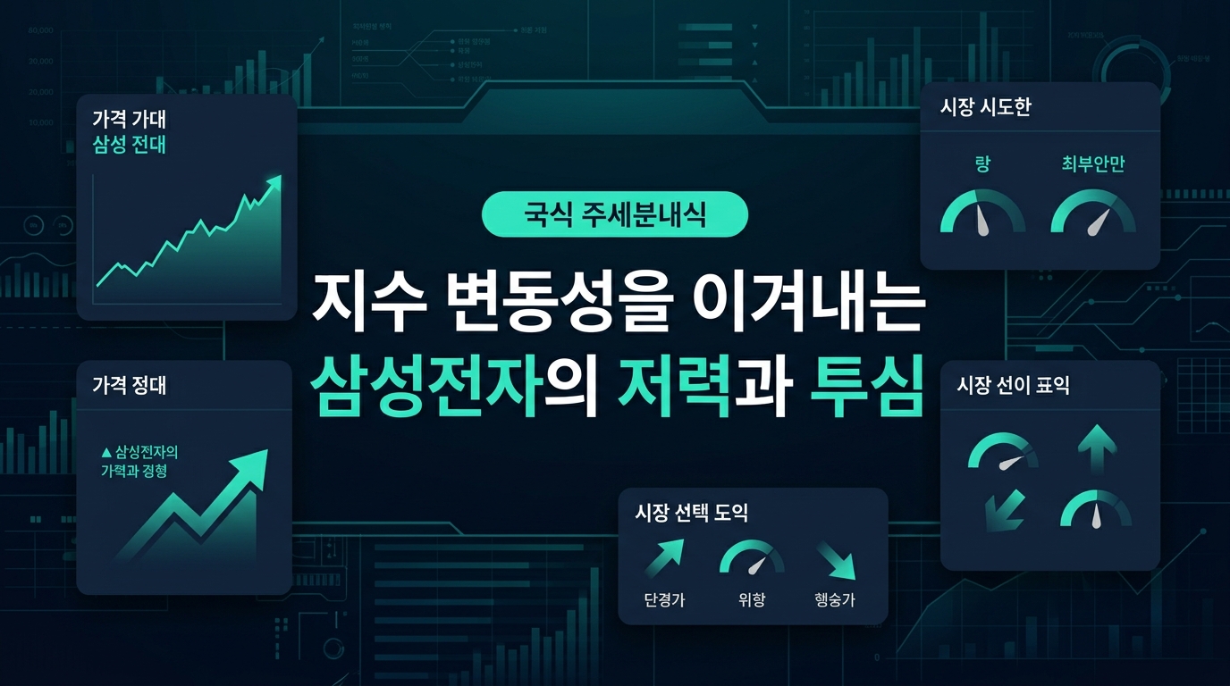 지수 변동성을 이겨내는 삼성전자의 저력과 투심