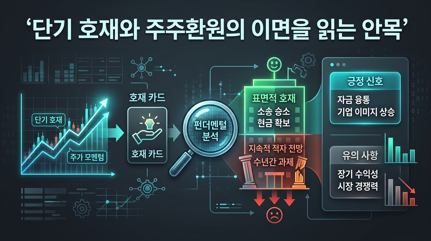 단기 호재와 주주환원의 이면을 읽는 안목