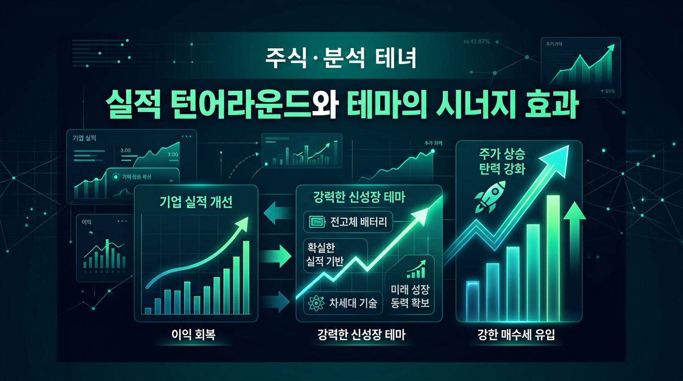실적 턴어라운드와 테마의 시너지 효과