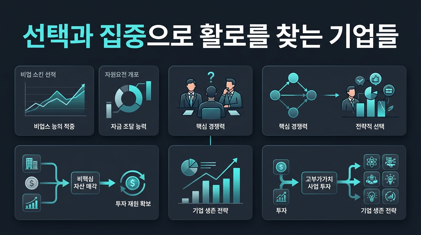 선택과 집중으로 활로를 찾는 기업들