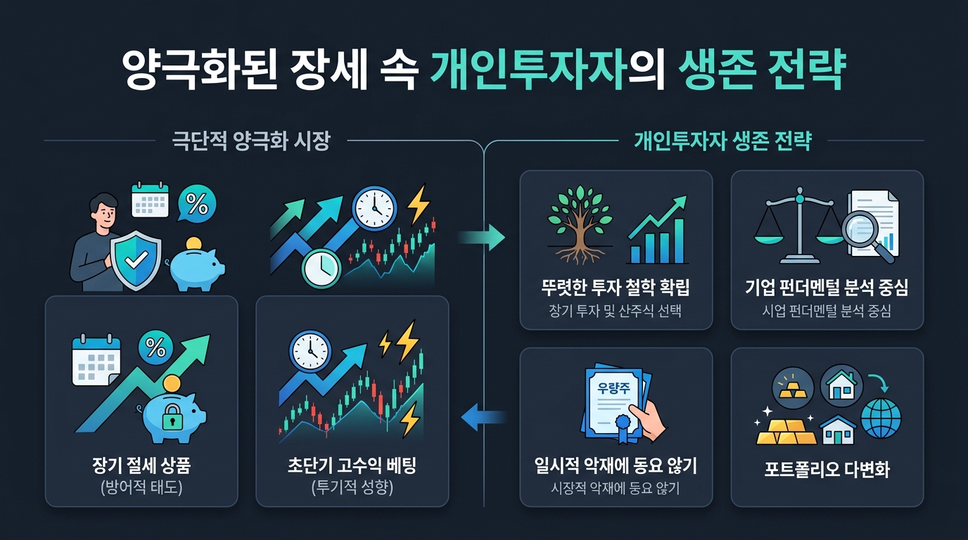 양극화된 장세 속 개인투자자의 생존 전략