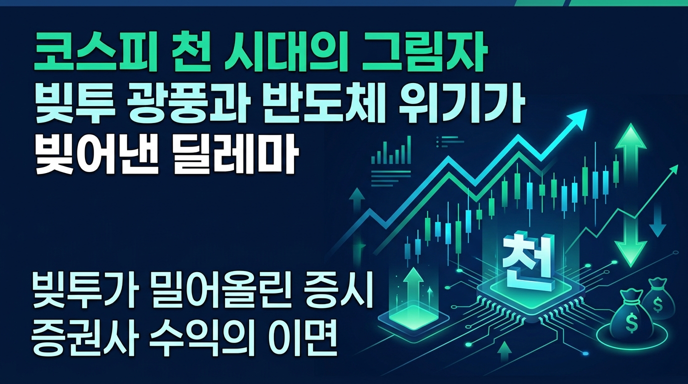 코스피 8천 시대의 그림자, 빚투 광풍과 반도체 위기가 빚어낸 딜레마