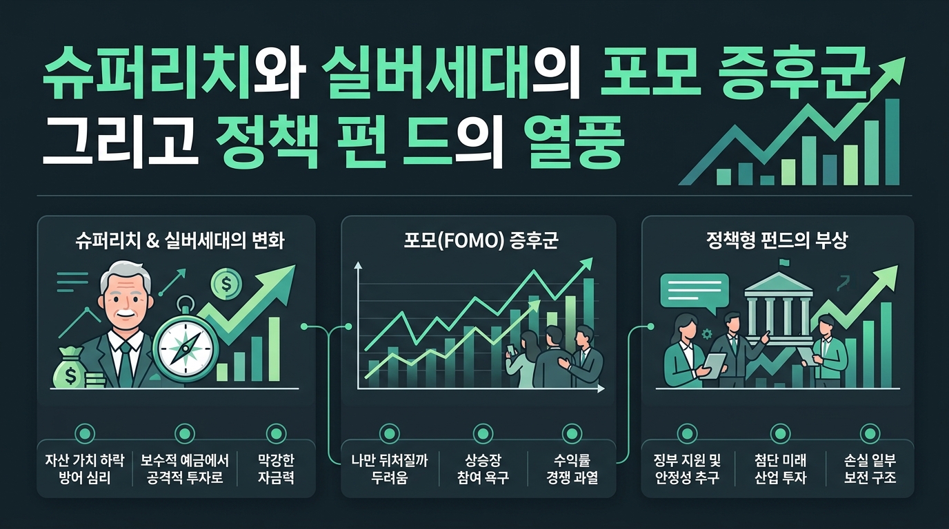 슈퍼리치와 실버세대의 포모 증후군 그리고 정책 펀드의 열풍